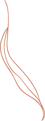 Elegancki motyw falistych liści w kolorze terakoty.